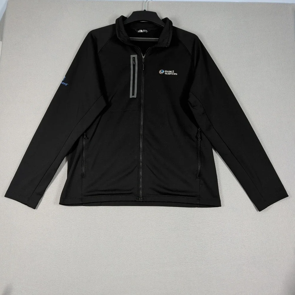 The North Face Jacket Mens XL Black Exact Sciences Cologuard Softshell Full Zip